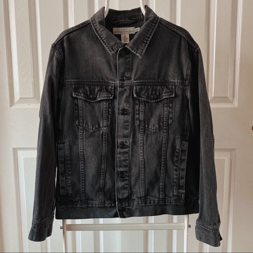 H&M black denim jacket